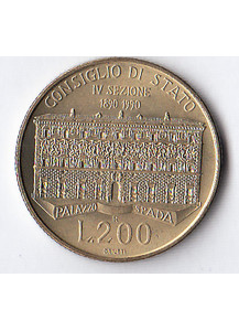 1990 Lire 200 Consiglio di Stato Conservazione Fior di Conio Italia